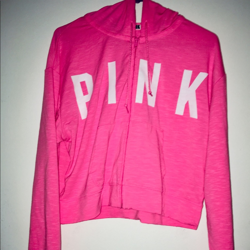 PINK cropped jacket in hot pink